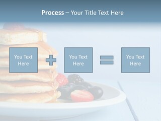Piled Column Pancakes PowerPoint Template