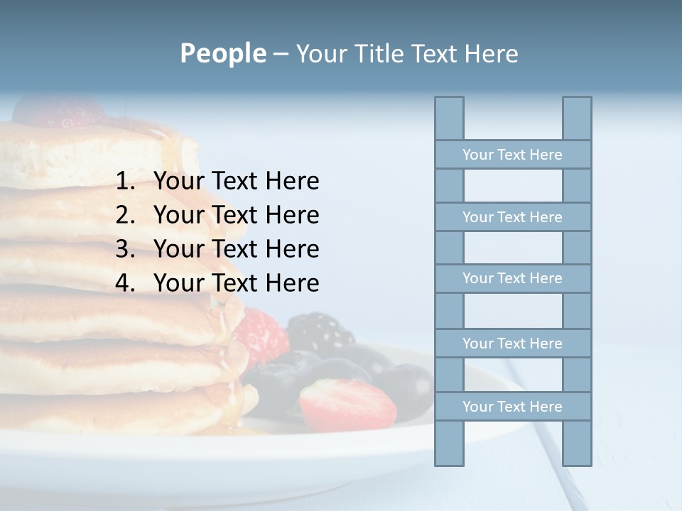 Piled Column Pancakes PowerPoint Template