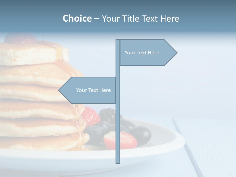 Piled Column Pancakes PowerPoint Template