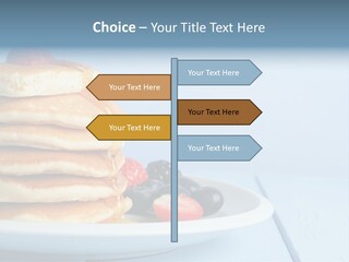 Piled Column Pancakes PowerPoint Template