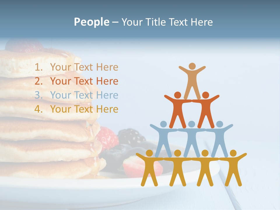 Piled Column Pancakes PowerPoint Template