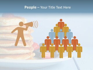 Piled Column Pancakes PowerPoint Template