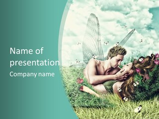 Romantic Lovers Valentines PowerPoint Template