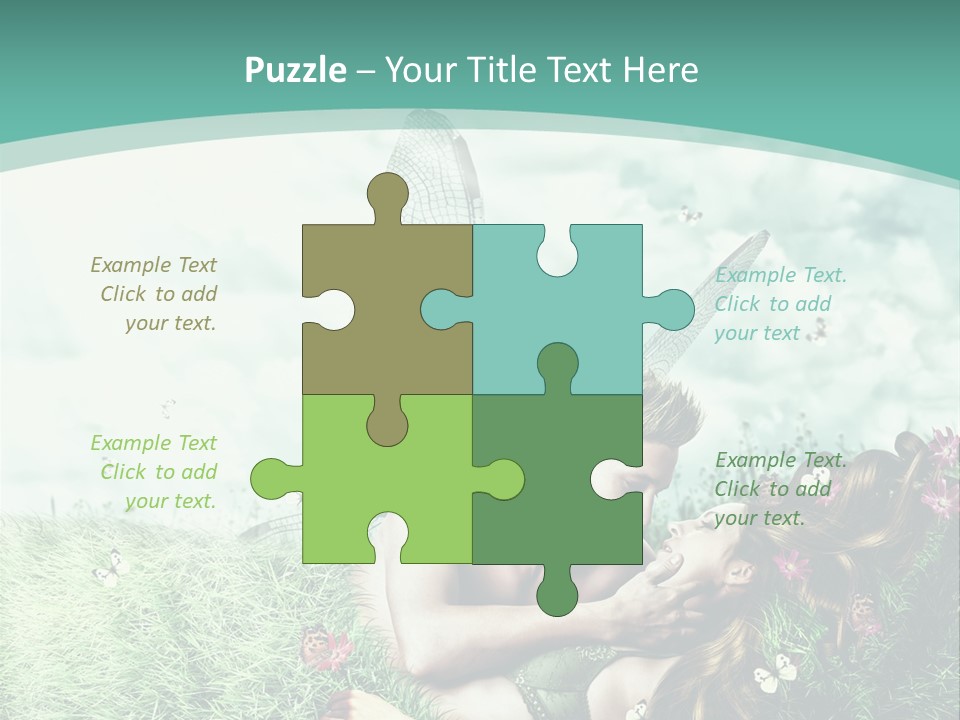 Romantic Lovers Valentines PowerPoint Template