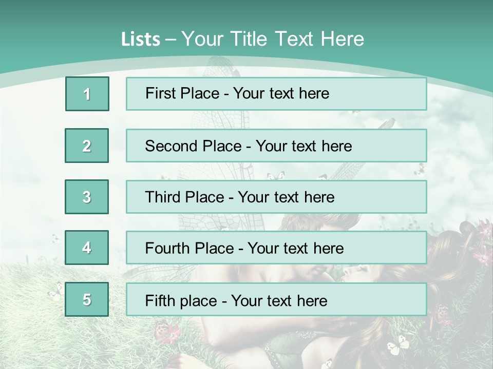 Romantic Lovers Valentines PowerPoint Template