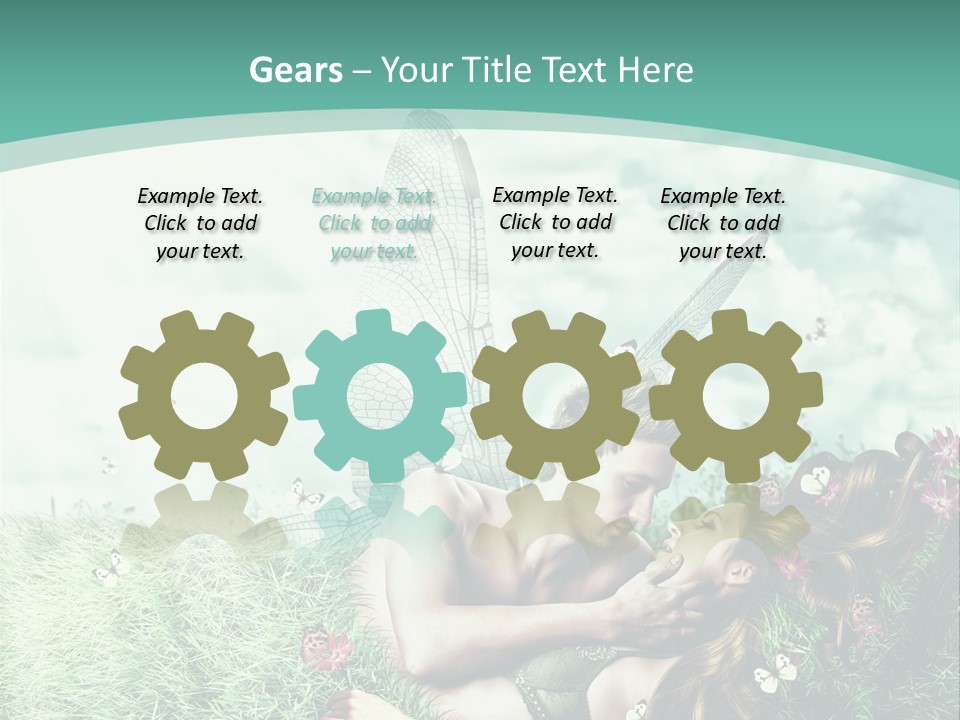 Romantic Lovers Valentines PowerPoint Template