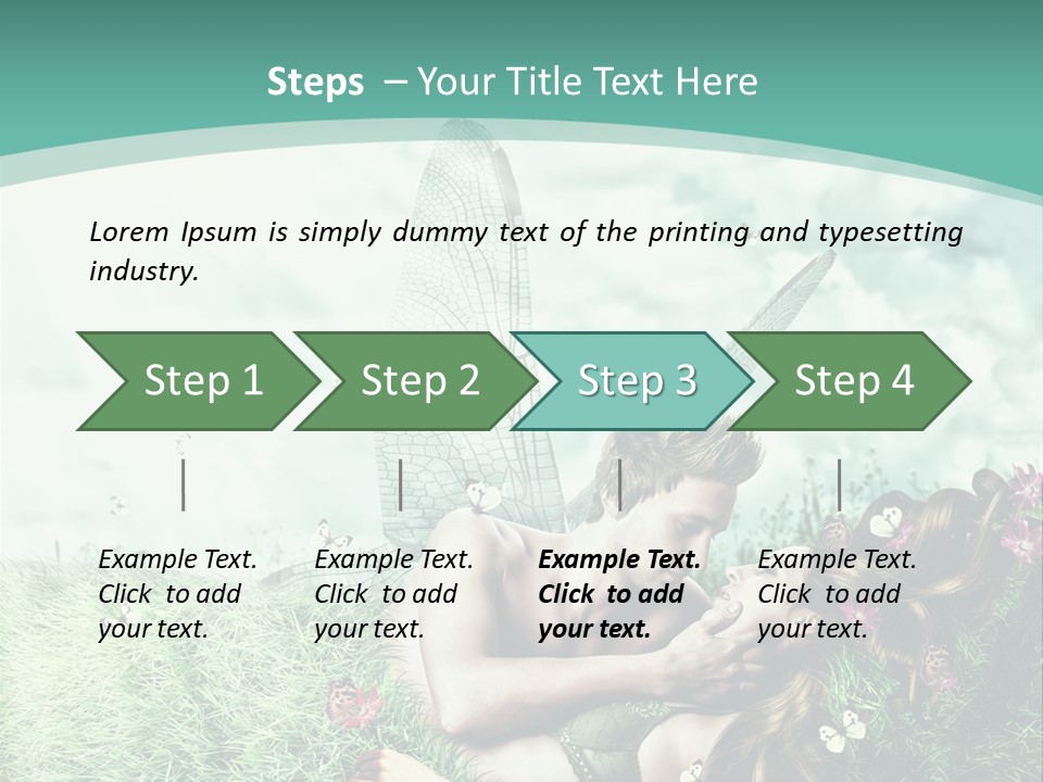 Romantic Lovers Valentines PowerPoint Template