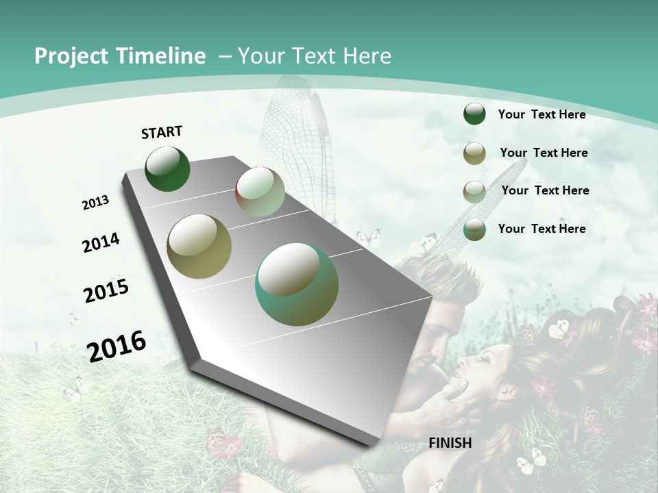 Romantic Lovers Valentines PowerPoint Template