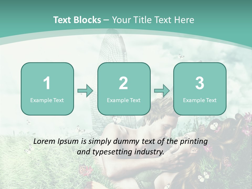 Romantic Lovers Valentines PowerPoint Template