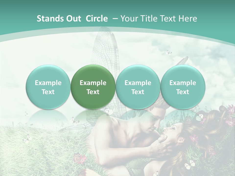 Romantic Lovers Valentines PowerPoint Template