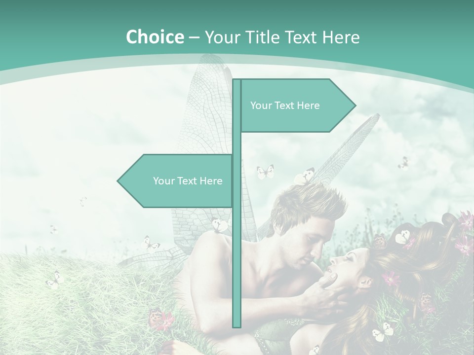 Romantic Lovers Valentines PowerPoint Template