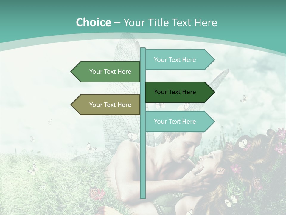 Romantic Lovers Valentines PowerPoint Template