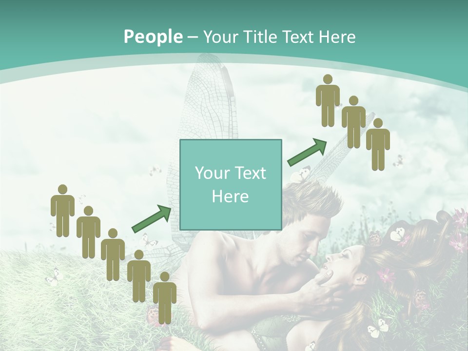 Romantic Lovers Valentines PowerPoint Template