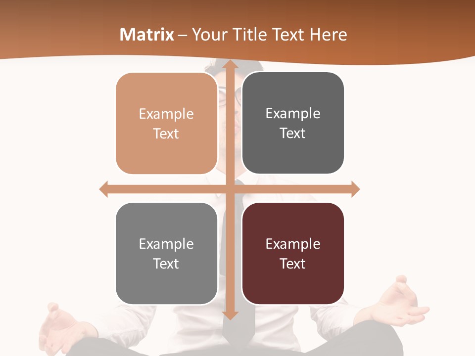 Relax Young Isolated PowerPoint Template