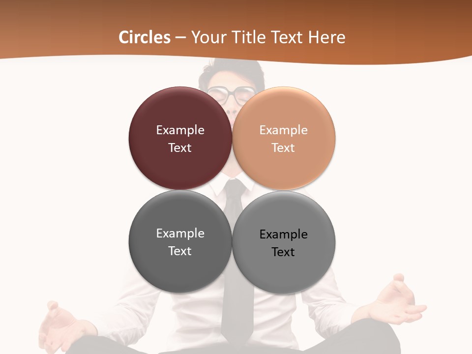 Relax Young Isolated PowerPoint Template