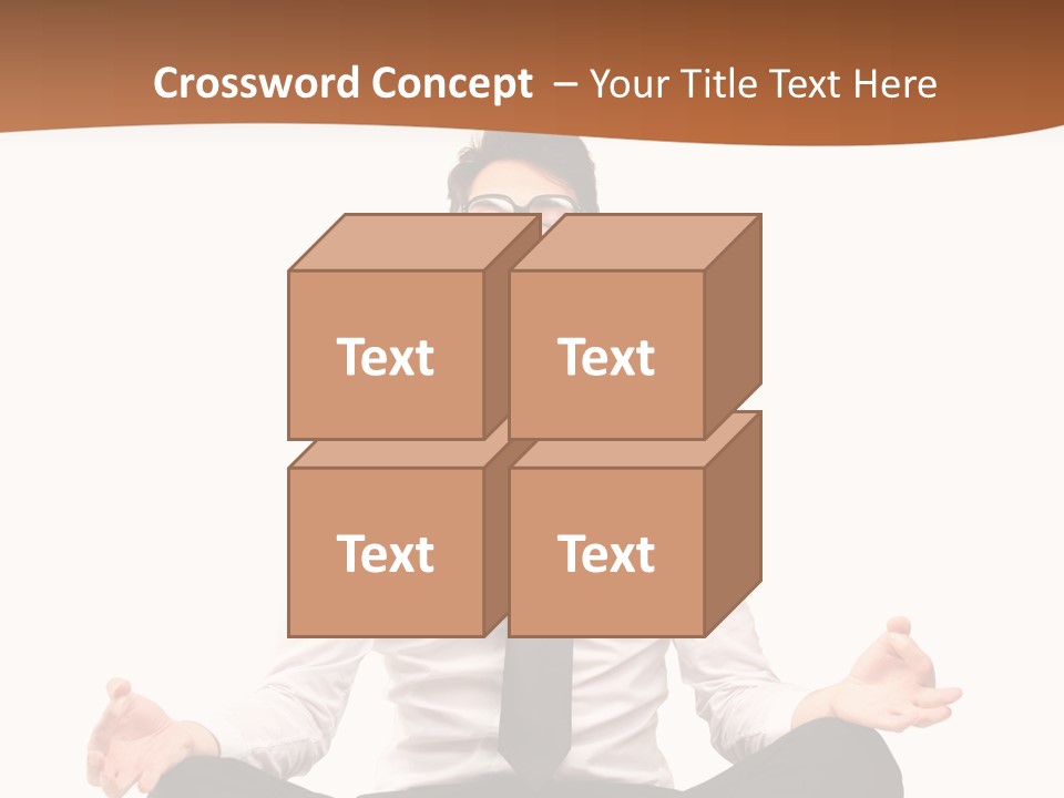 Relax Young Isolated PowerPoint Template