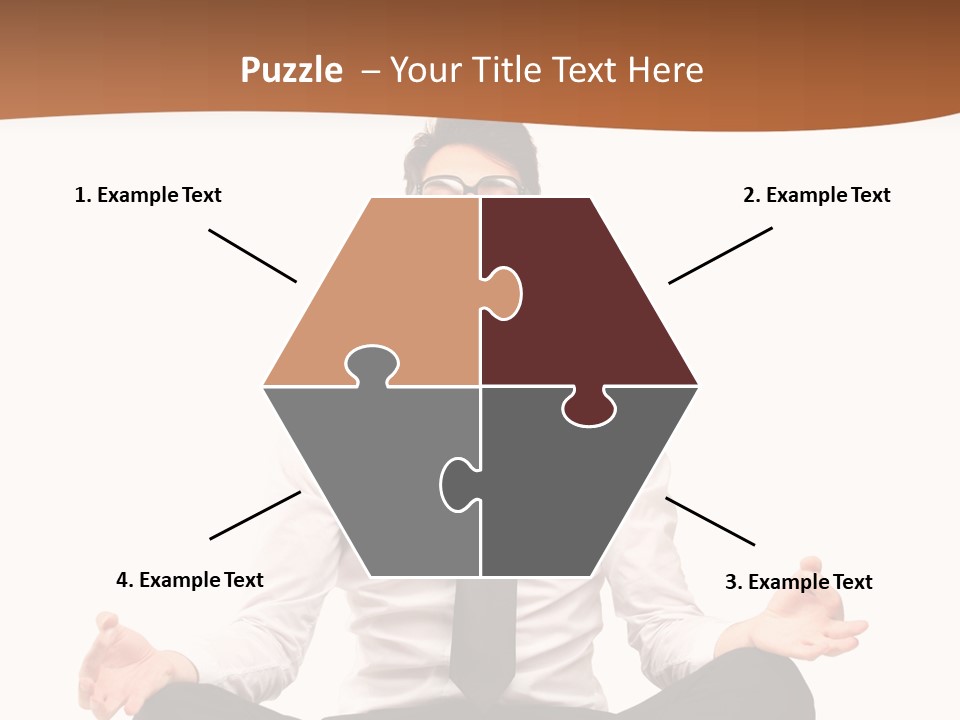 Relax Young Isolated PowerPoint Template