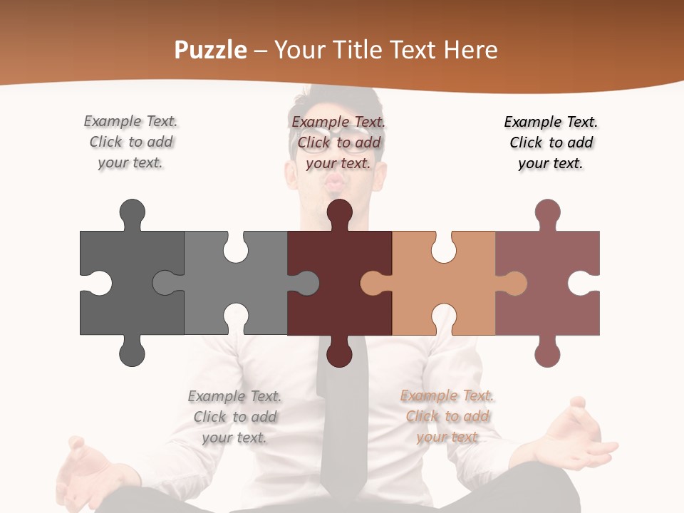 Relax Young Isolated PowerPoint Template