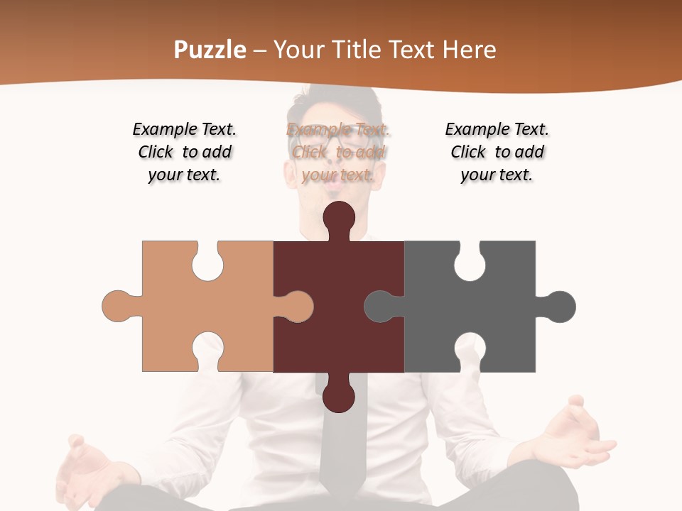 Relax Young Isolated PowerPoint Template