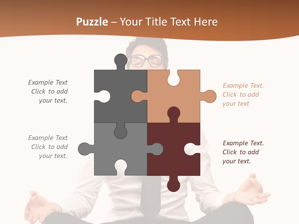 Relax Young Isolated PowerPoint Template