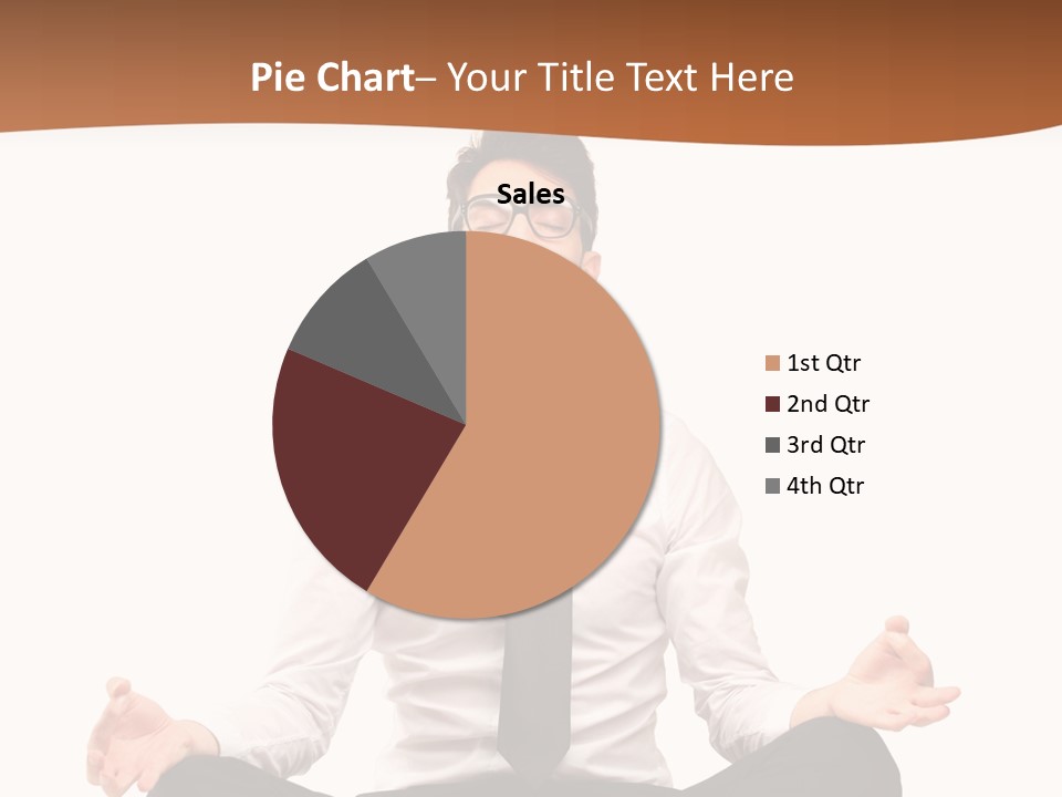 Relax Young Isolated PowerPoint Template