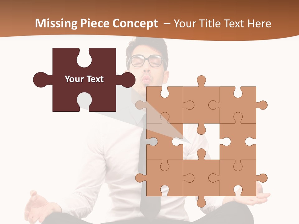 Relax Young Isolated PowerPoint Template