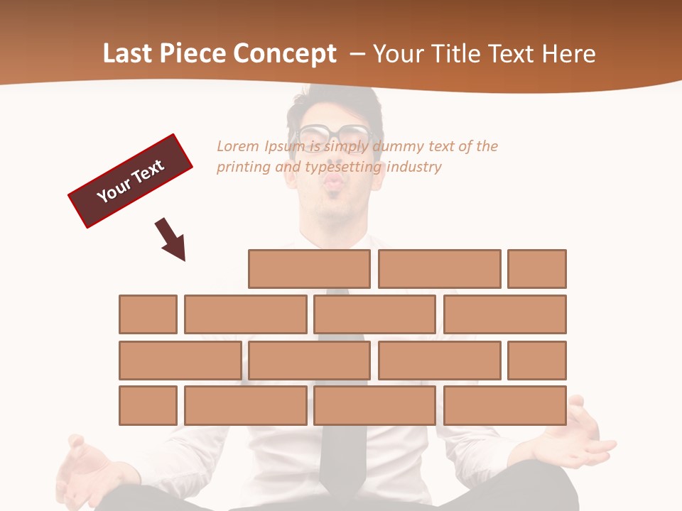 Relax Young Isolated PowerPoint Template