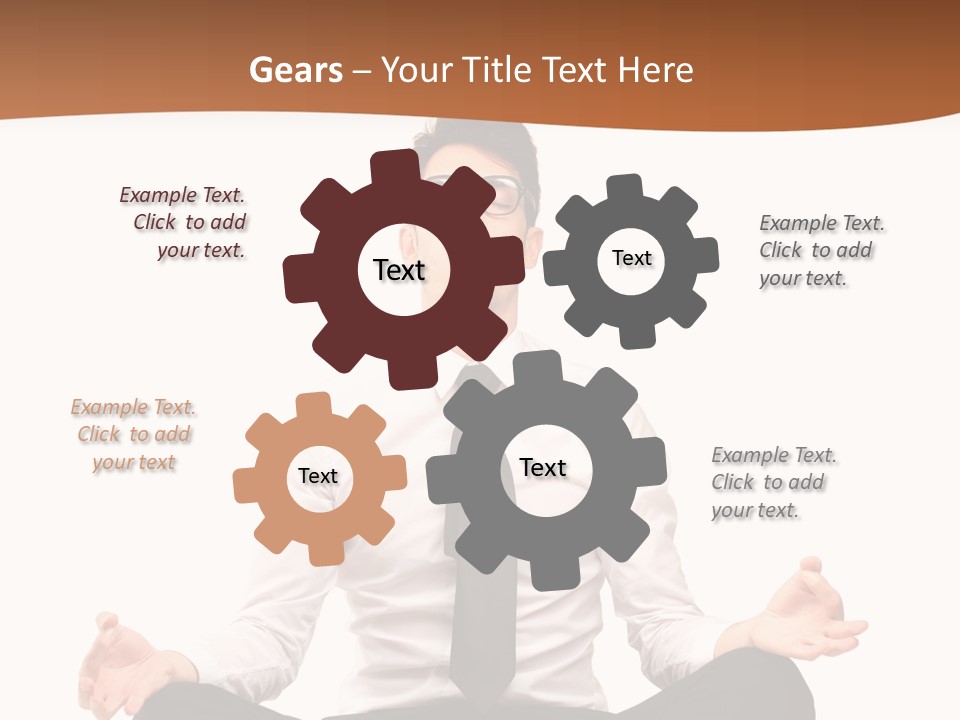 Relax Young Isolated PowerPoint Template