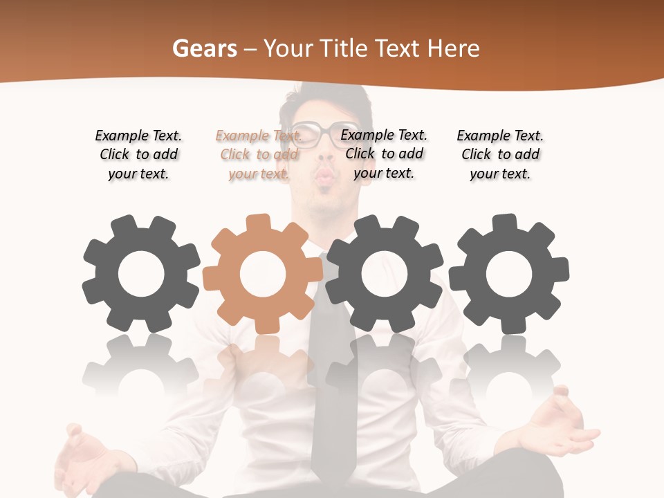 Relax Young Isolated PowerPoint Template