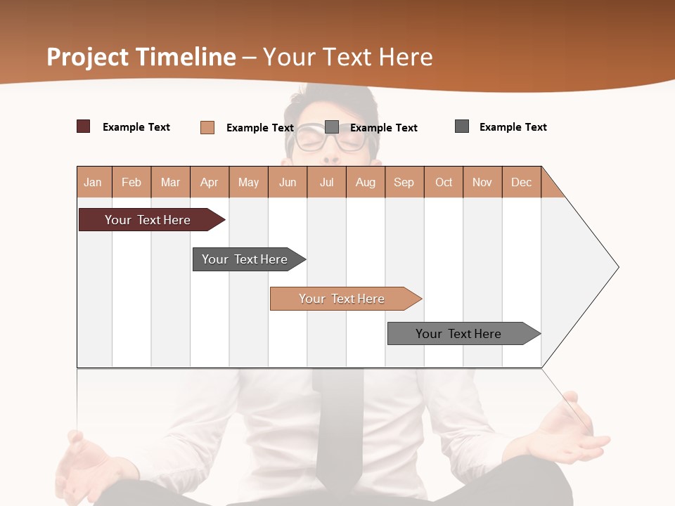 Relax Young Isolated PowerPoint Template