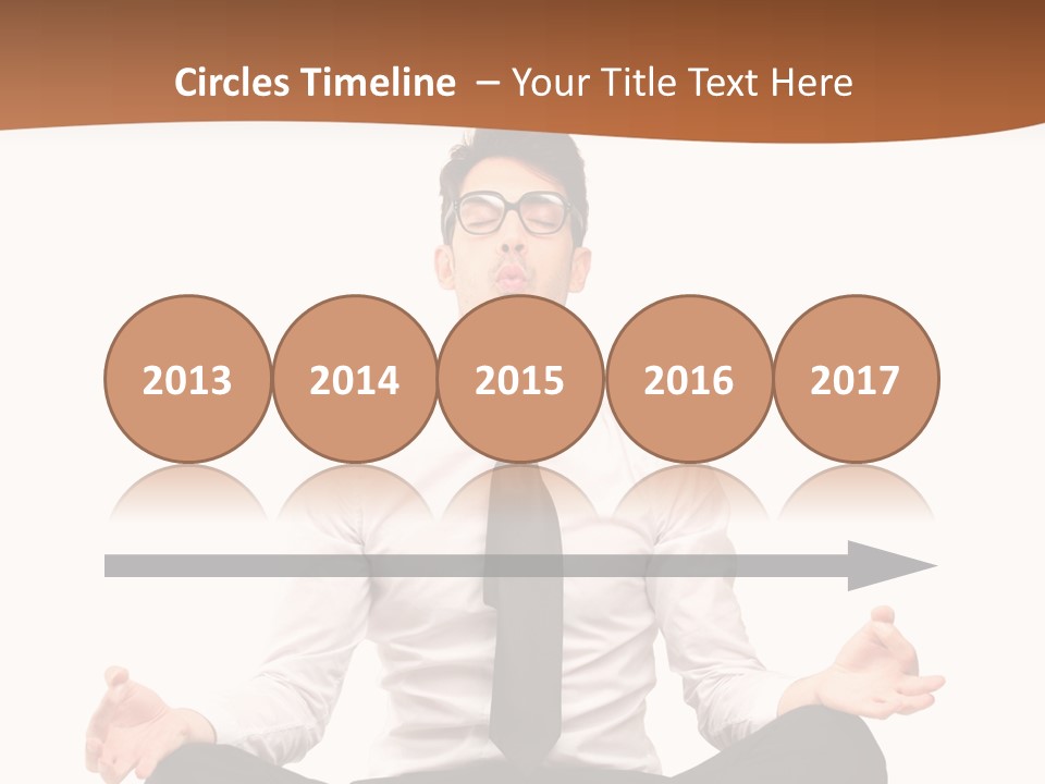 Relax Young Isolated PowerPoint Template