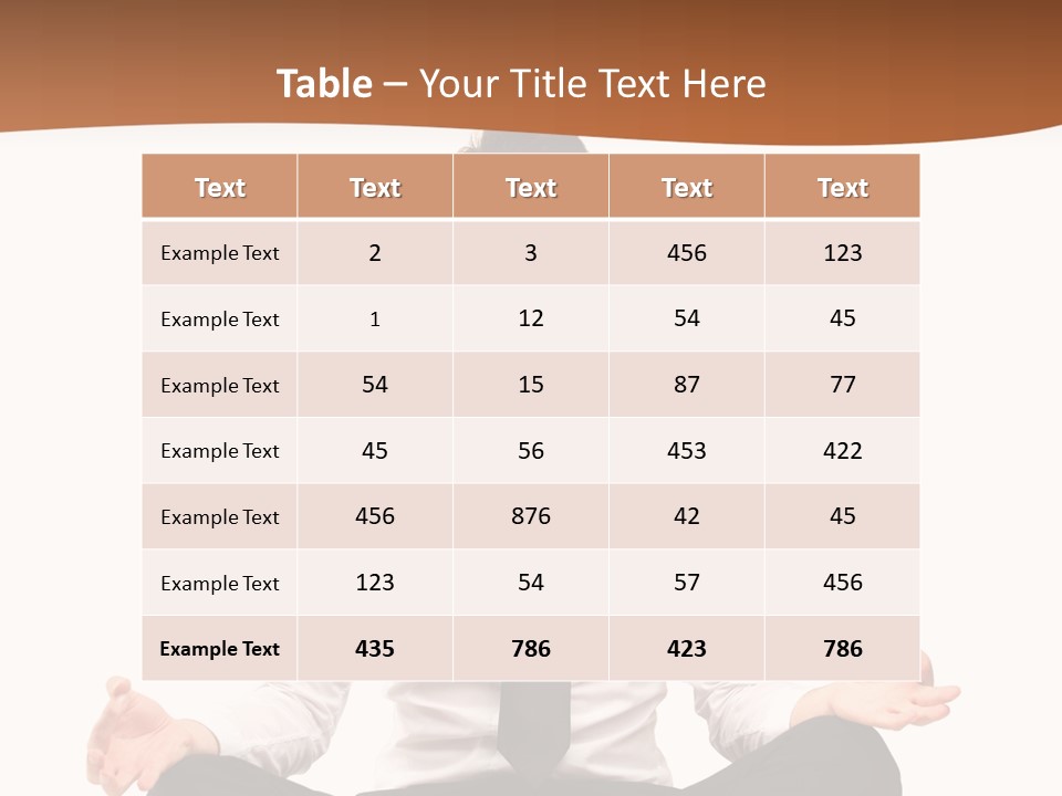 Relax Young Isolated PowerPoint Template