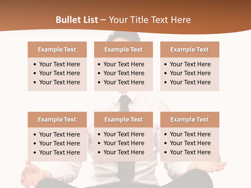 Relax Young Isolated PowerPoint Template