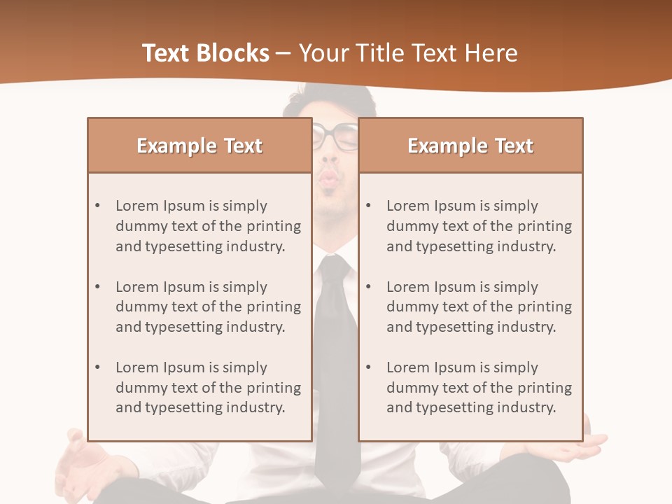 Relax Young Isolated PowerPoint Template