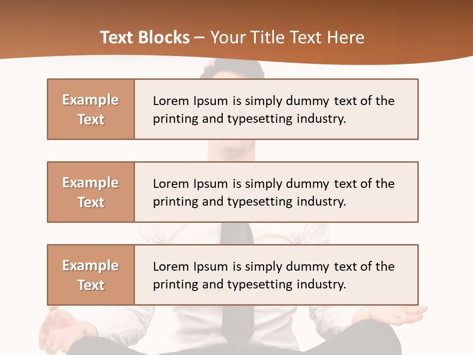 Relax Young Isolated PowerPoint Template
