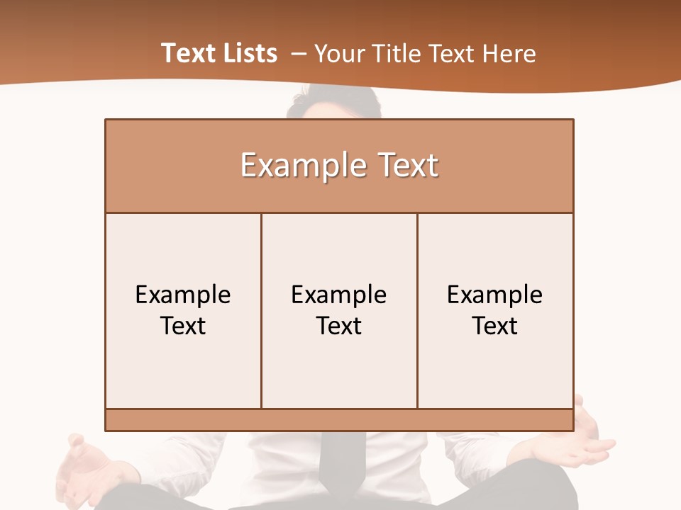 Relax Young Isolated PowerPoint Template