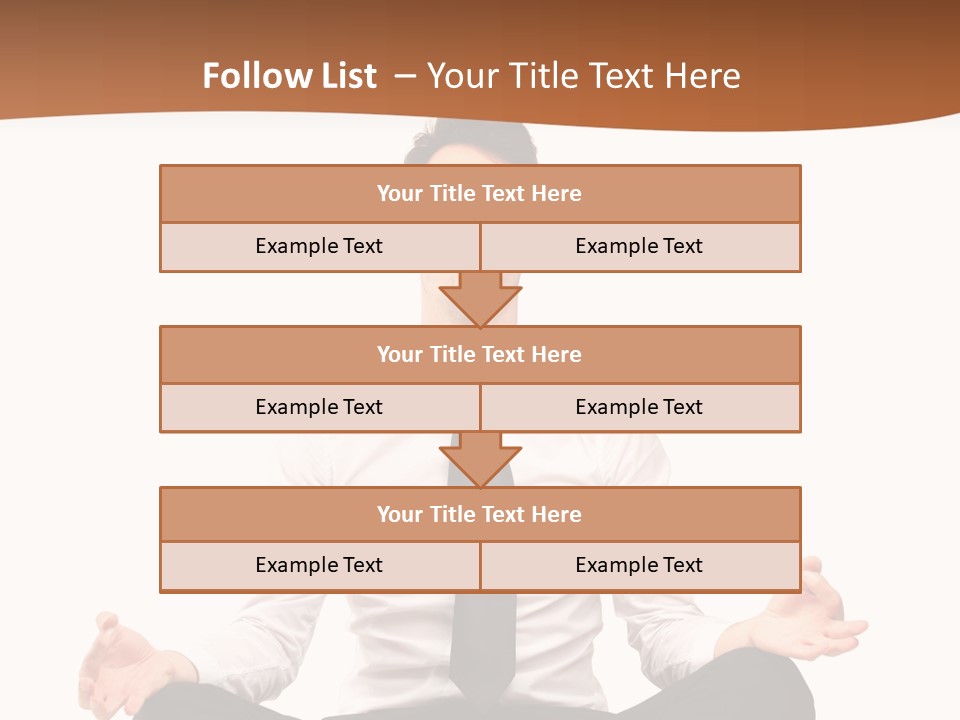 Relax Young Isolated PowerPoint Template