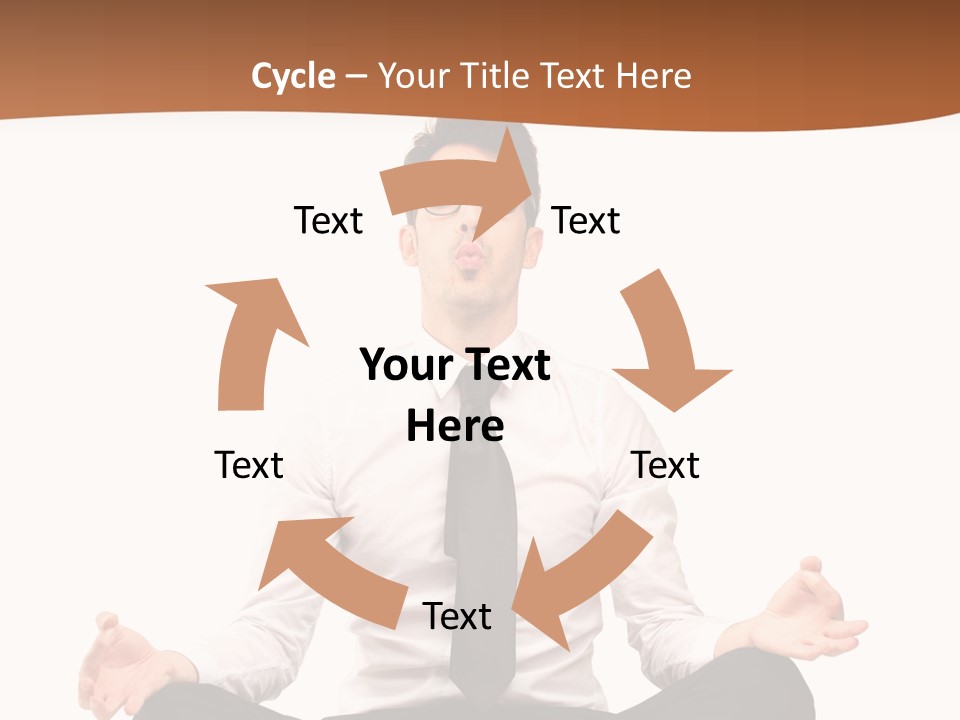 Relax Young Isolated PowerPoint Template