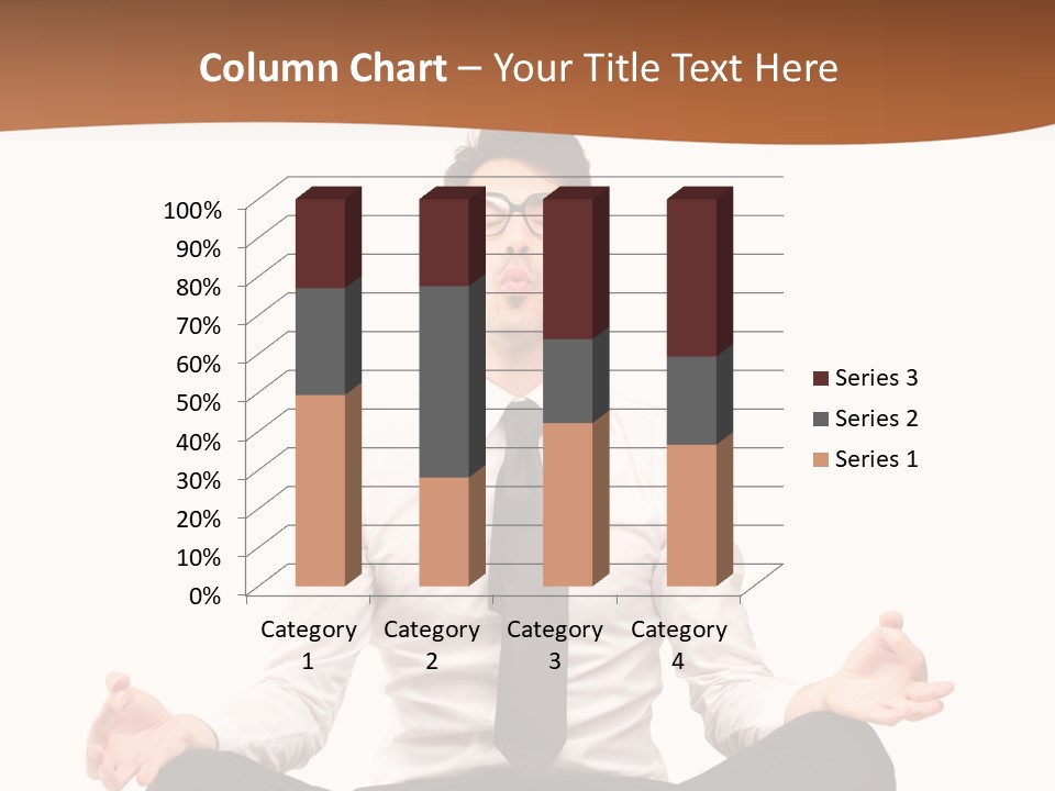 Relax Young Isolated PowerPoint Template