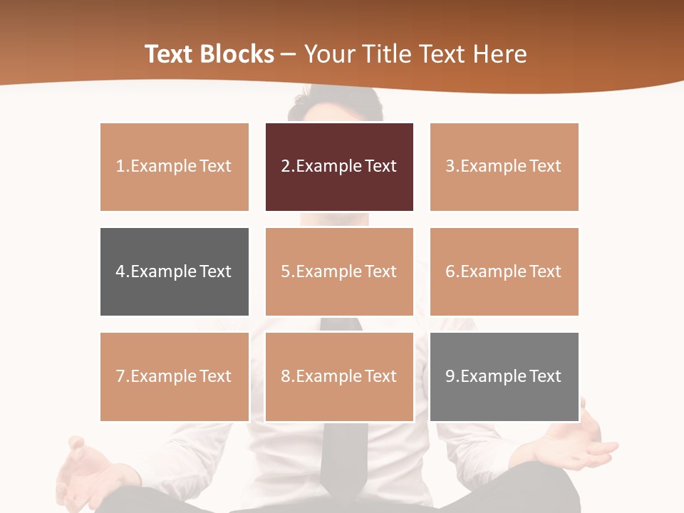 Relax Young Isolated PowerPoint Template