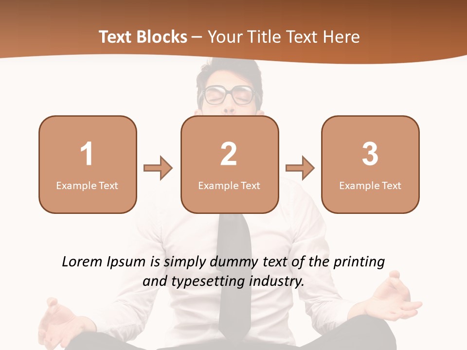 Relax Young Isolated PowerPoint Template