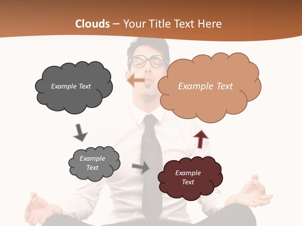 Relax Young Isolated PowerPoint Template