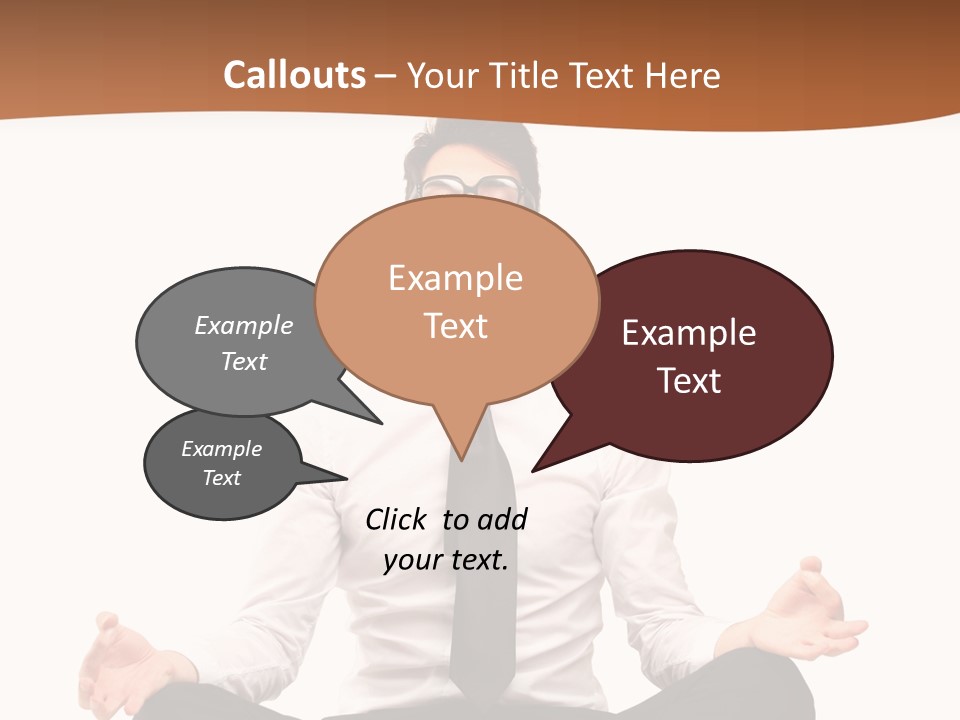 Relax Young Isolated PowerPoint Template