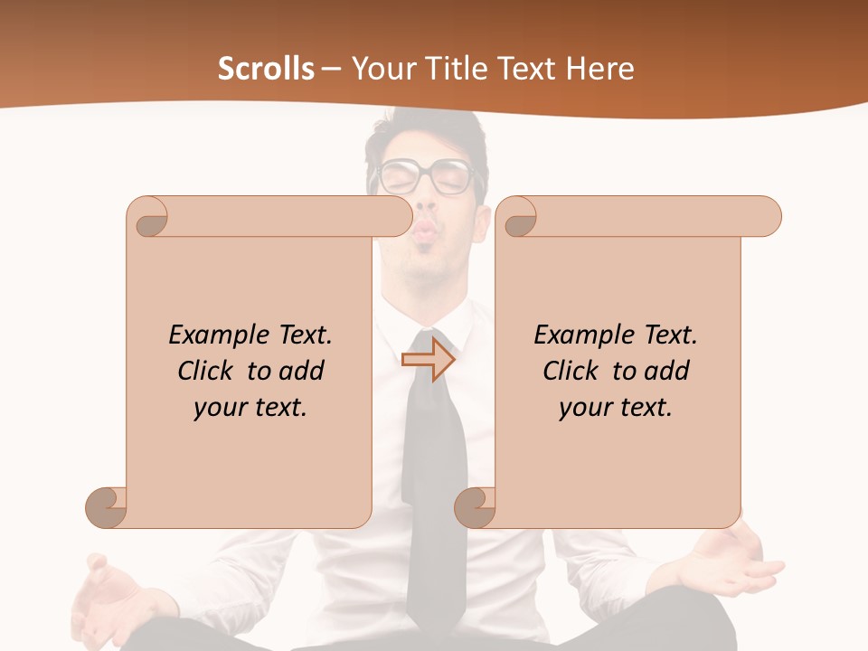 Relax Young Isolated PowerPoint Template