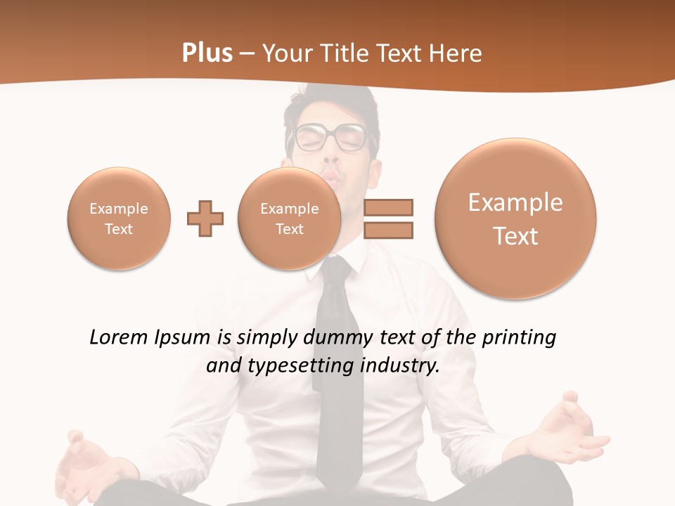 Relax Young Isolated PowerPoint Template