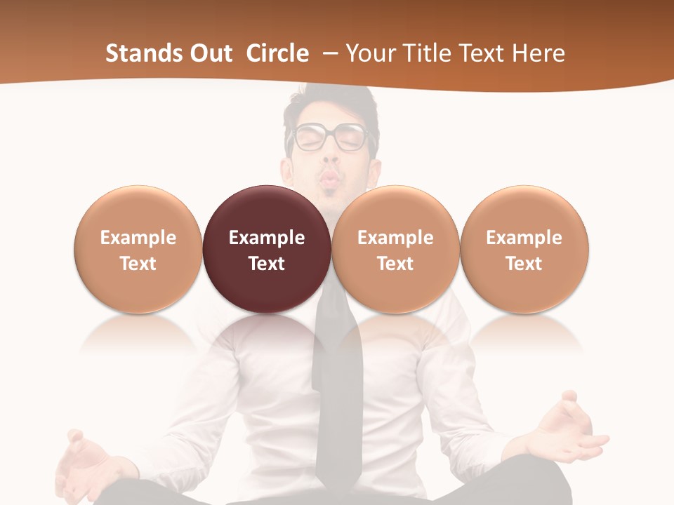 Relax Young Isolated PowerPoint Template