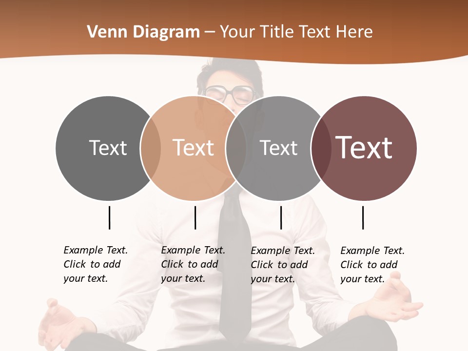 Relax Young Isolated PowerPoint Template