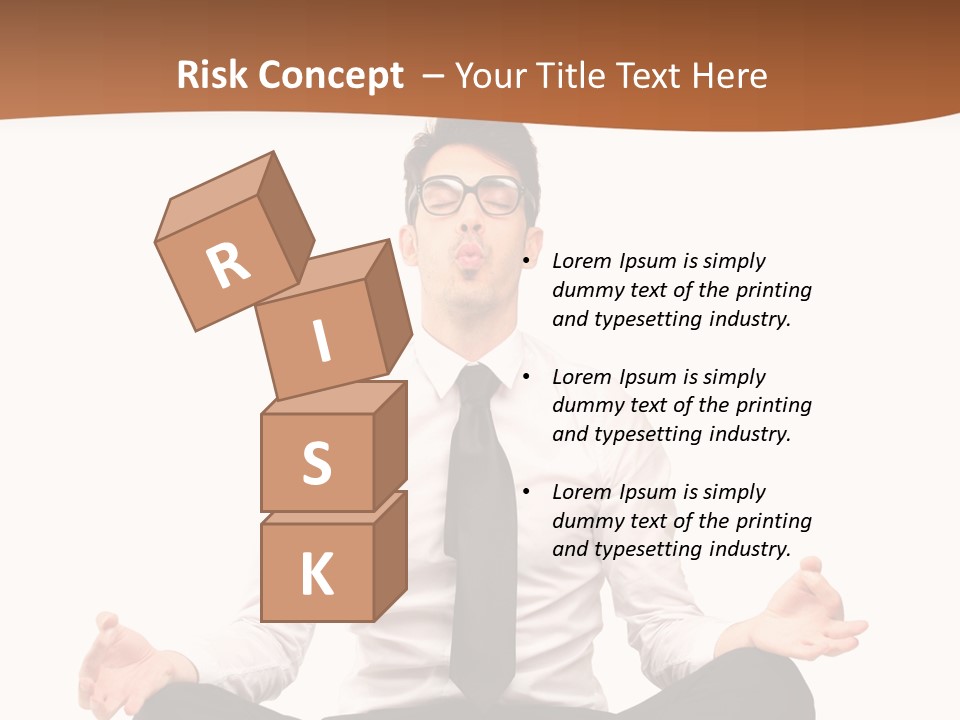 Relax Young Isolated PowerPoint Template