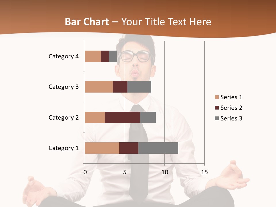 Relax Young Isolated PowerPoint Template