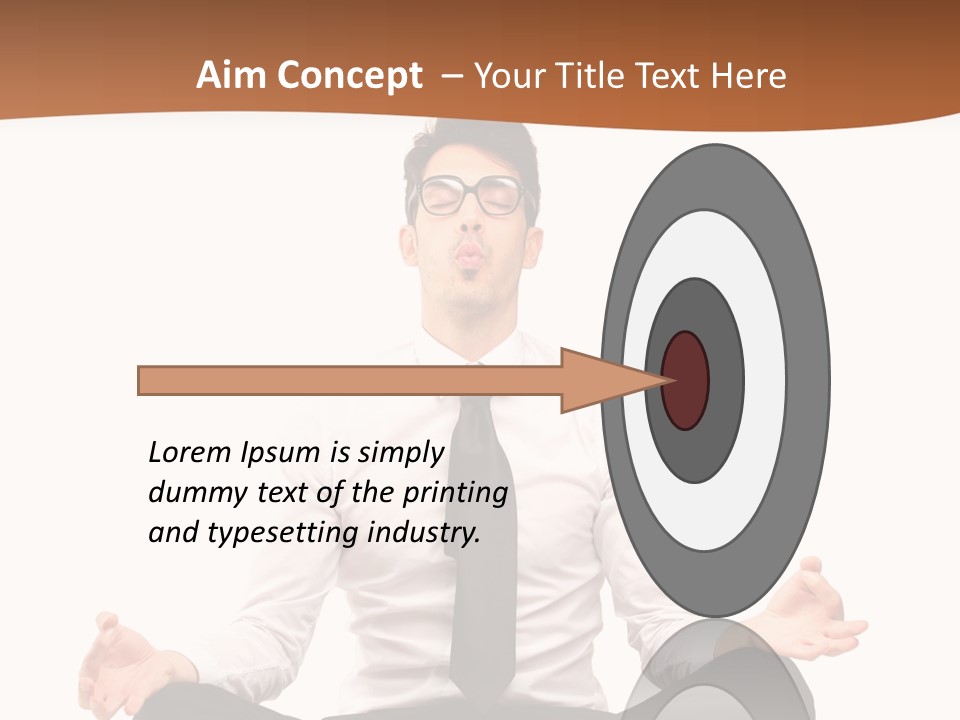 Relax Young Isolated PowerPoint Template